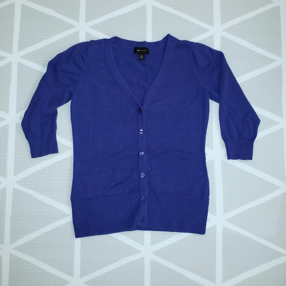 🛍AB Studio Blue/Purple Cardigan